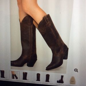 Shyanne women’s 15” brown cowgirl boots - snip toe